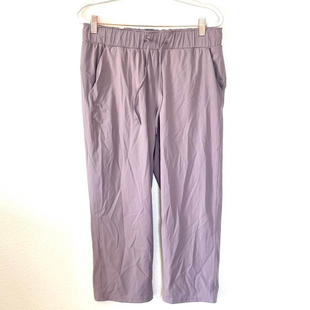 32 Degrees Purple Nylon Lux Capri Crop Pants Lavender Size S NEW - Picture 2 of 11